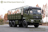 中型卡车运输带杆越野卡车_6×4半驾驶室货车