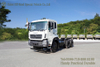 东风 6×4大力士底盘可改装_六轮白色自卸车底盘
