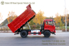 4×2 东风 天津平头自卸车_红色敞篷越野车自卸车