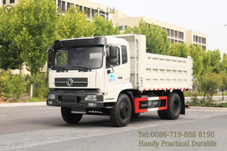 平驾驶室出口自卸车_4×2十速自卸车_侧6底8高货箱