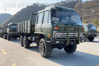 东风EQ2102N越野运兵车_六驱平头双排越野载货车_6×6东风153军车