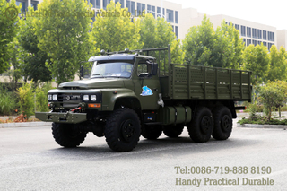 EQ2100 6×6尖顶单玻璃驾驶室越野卡车_可定制越野卡车出口