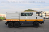 6×6平头越野工程车_10座抢险救灾车_3m³加运油车
