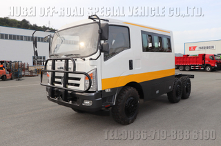 6×6平头10座越野工程车底盘_D912六驱工程救援车2082底盘_消防洒水车油罐车底盘改装