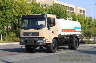 东风 4×2多功能洒水车_城市12方绿色洒水车出口版