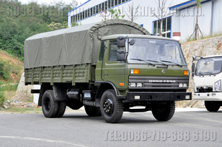 EQ1118GA平头越野运兵车_4×2平头排半1118越野运兵车_东风153越野运输车_东风货车卡车出口