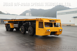 四驱低平板运输车_8×4低平板运输车_港口集装箱货运车